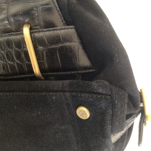 DONALD J. PLINER BLACK SUEDE SATCHEL - Picture 10 of 16